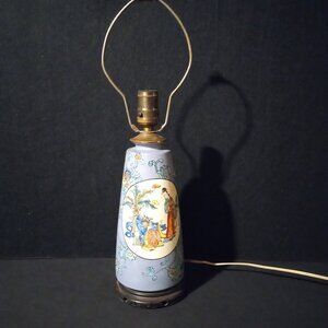 Chinese lamp.  Overall height 19".  4 3/4" wide at base.